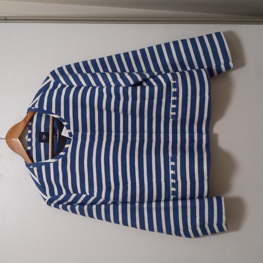 Gap Blue and white blazer